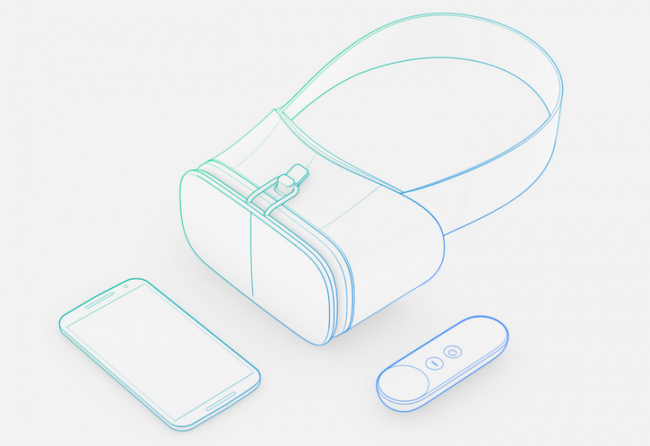 Daydream VRヘッドセットのイメージ図