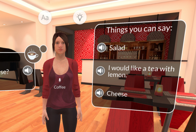 VRで語学