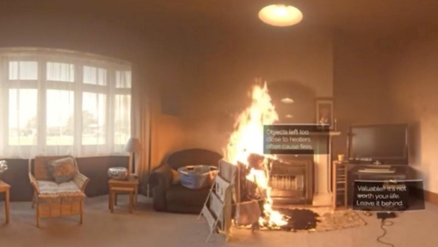 火災時の避難法をVR動画で学ぶ『Escape My House』がGoogle Cardboard対応で配信開始