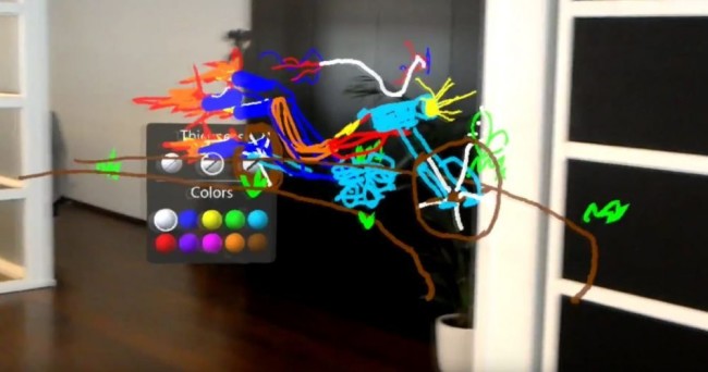 リアルな空間にホログラフィックな絵が描ける「HoloDooble」のデモ動画公開