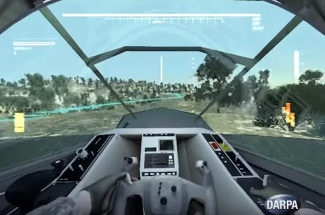 DARPA、VR＆ARを活用したウィンドウレスな一人乗り装甲車のテスト走行に成功