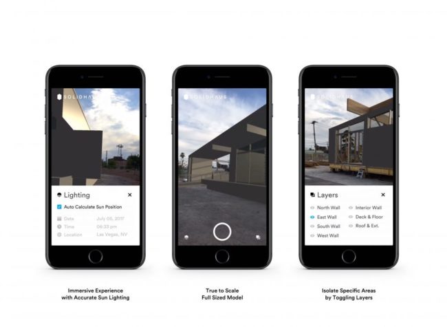 iPhoneで住宅の3DデータをAR表示できるSolidhausのアプリ
