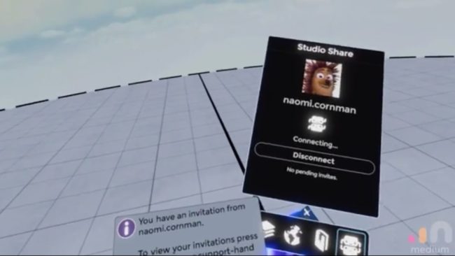 Oculus Medium-Studio Share