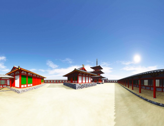 河内寺廃寺跡復元CG