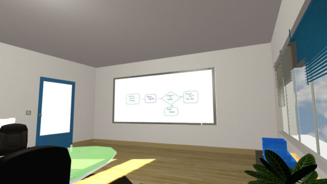 VR空間で黒板やホワイトボードを共有できる『CollabHub』