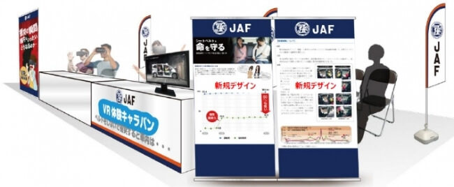 JAF関西が交通安全VR動画体験もできるJAFブースを第10回大阪モーターショーに出展