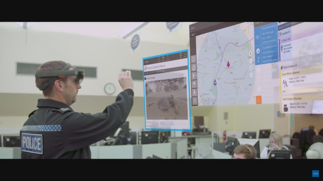 イギリスの警察では、HoloLensを活用した犯罪捜査のテストが行われている