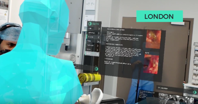 HoloLensを使えばイギリス、インド、アメリカの医師が協力してリアルタイムに手術することができる