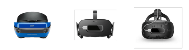Windows MRまたはPC用VRヘッドセットに対応