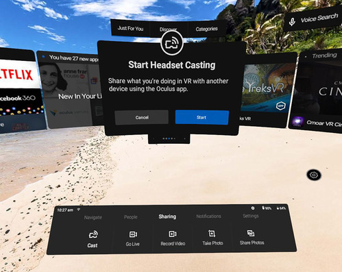 VR体験の様子を手軽にシェア！Oculus Goに新たな「キャスト機能」が追加！