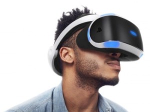 PSVRを付けた男性
