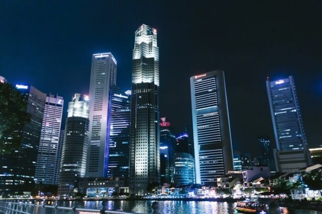 シンガポールのビル群