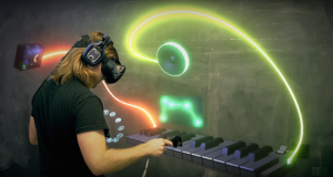 VRで楽器をコントロール