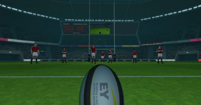 VRでラグビーのトレーニング