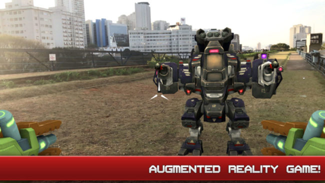 現実世界を舞台にしてロボットとバトル、iOS対応ARアクション「Army of Robots」がリリース