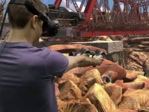 VRゲームに入り込む