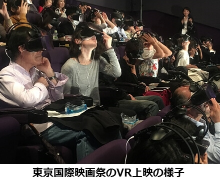 東京国際映画祭のVR上映の様子