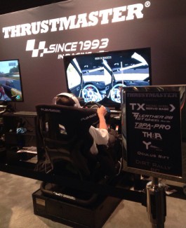 @DiRT Rally at the Thrustmaster booth at E3 2016, photo courtesy of Codemasters