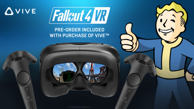 HTC Viveを新規購入するユーザー、「Fallout 4 VR」を無料でプレイ可能に