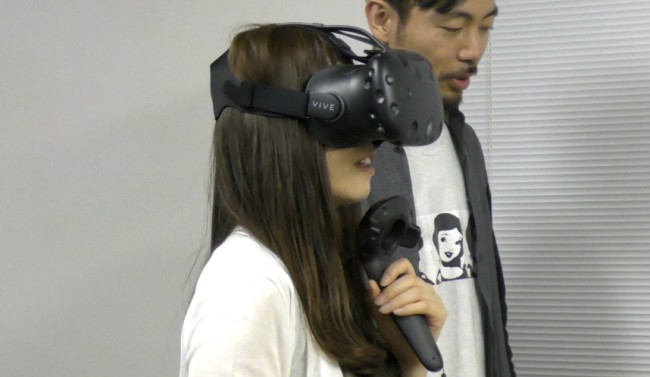 VIVE装着の様子