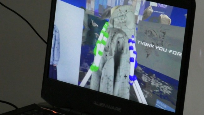 VR空間内の画面