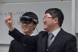 理科学習アプリを利用する様子