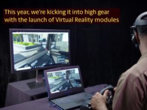 VRで運転を練習