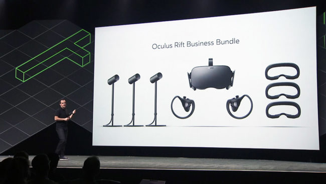 Oculus Riftのビジネス向けキットが登場　トラッキングセンサーの数が増え、サポートも充実
