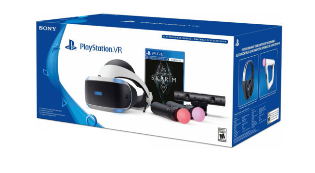 PSVRとスカイリムのバンドルパッケージも発売される
