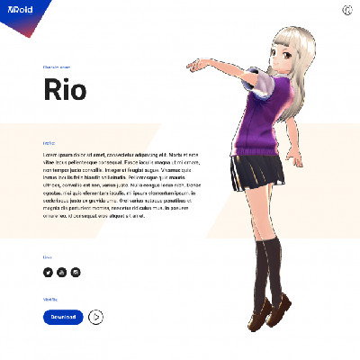3Dキャラのプロフィール