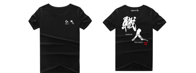 Lgoicool G とKeiichi Tsuchiya 職人ロゴ入り特製Tシャツ