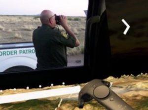 国境を警備する様子